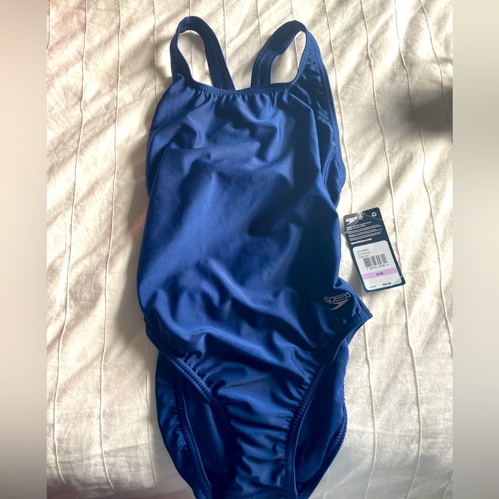 Navy Speedo Swimsuit NWT